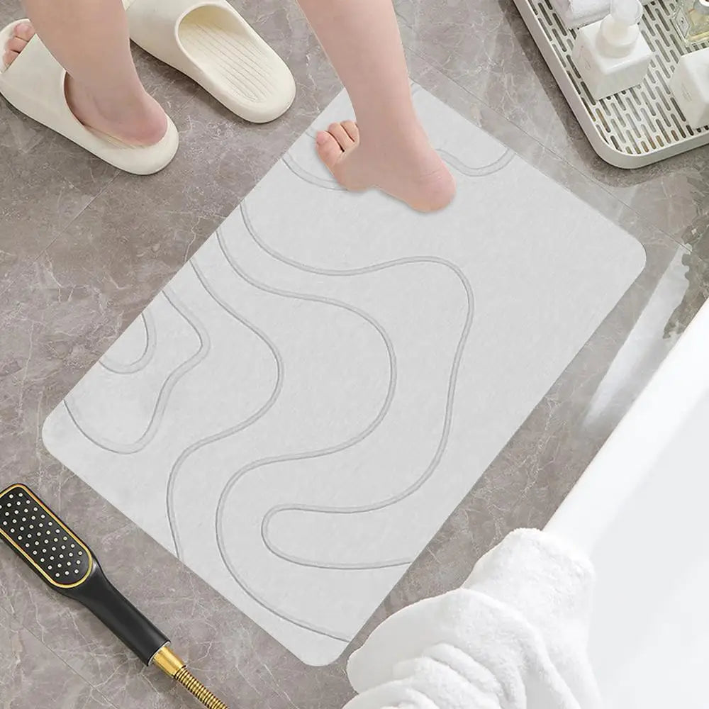 Quick-Dry Diatomite Stone Bath Mat