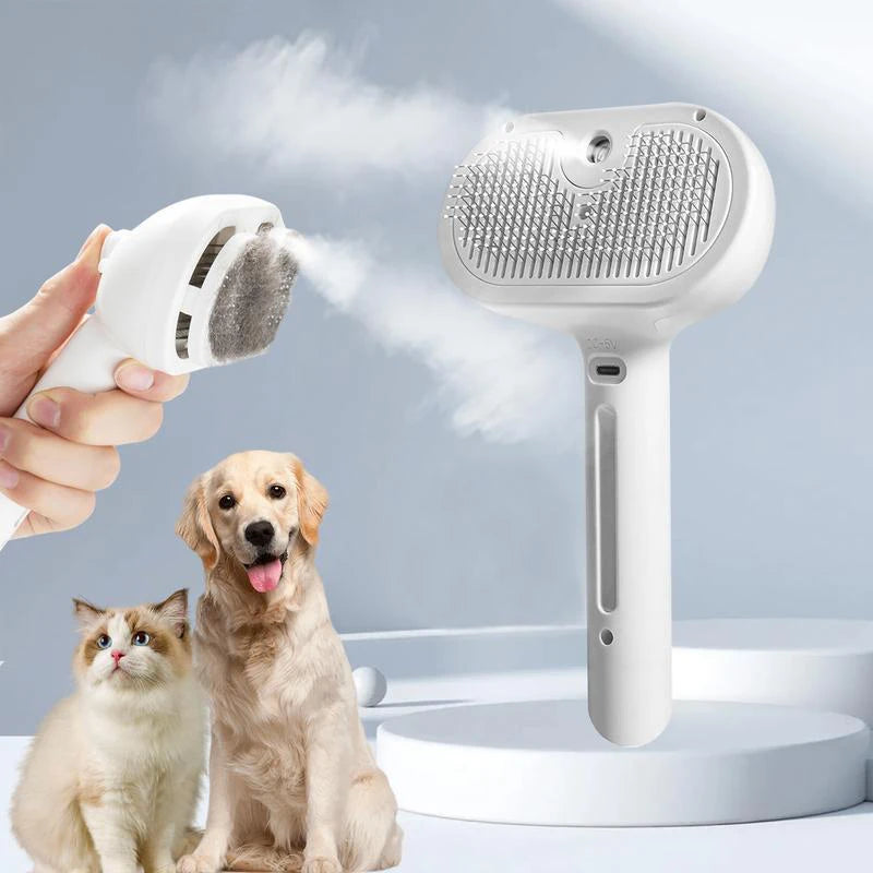 Dog Comb with Steam Spray