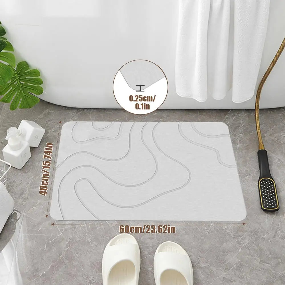 Quick-Dry Diatomite Stone Bath Mat