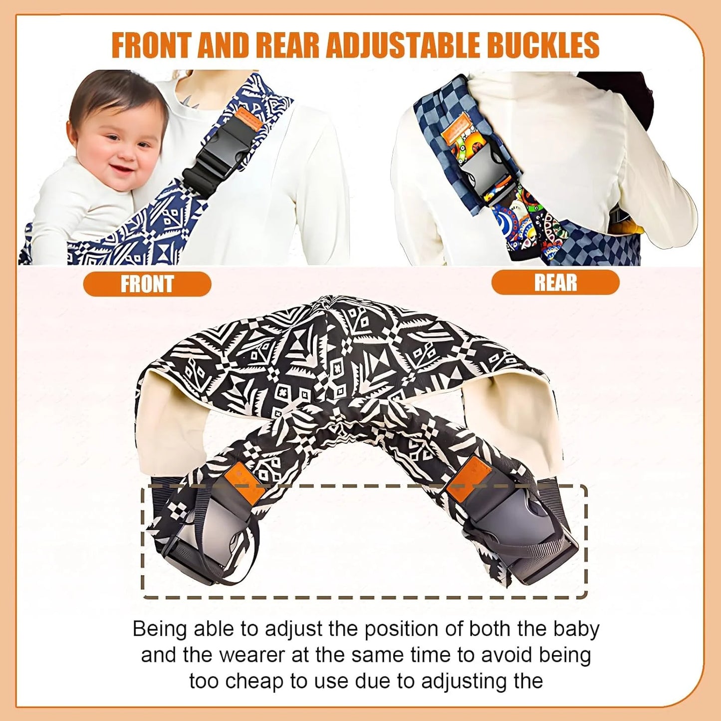 Adjustable Baby Carrier Sling Wrap