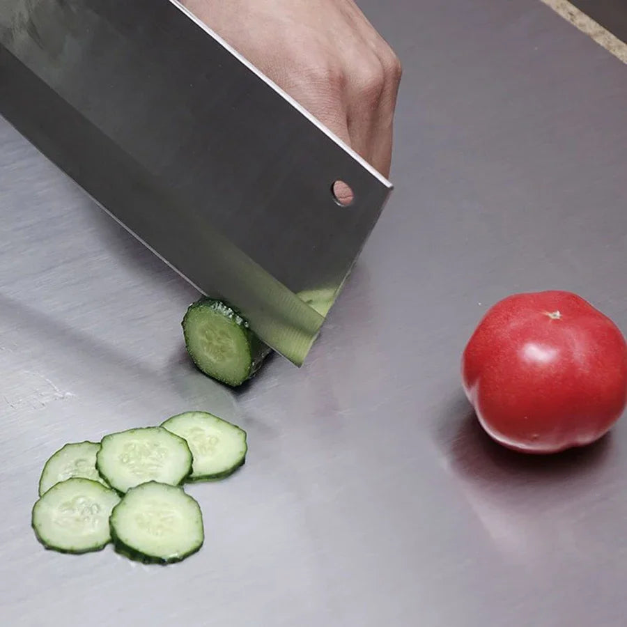 L-Shaped Folding Stainless Steel Cutting Board