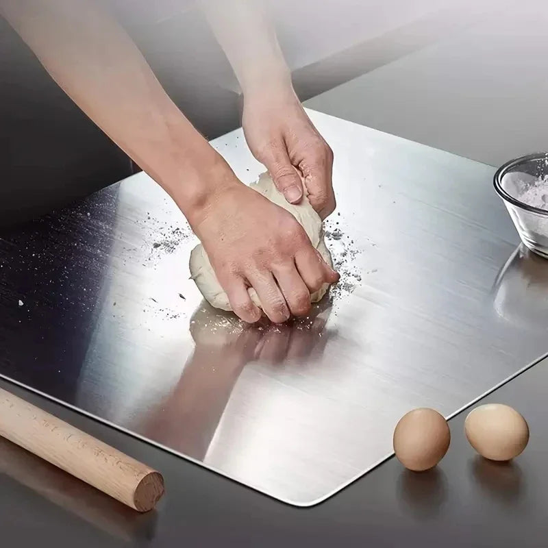 L-Shaped Folding Stainless Steel Cutting Board
