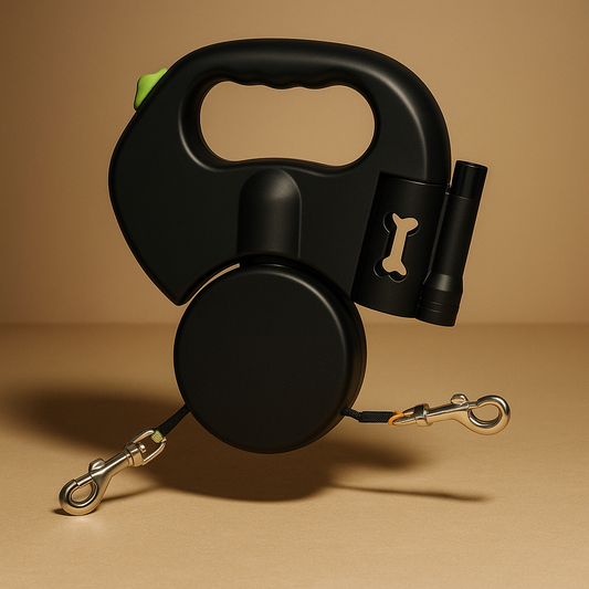 Retractable Double Dog Leash