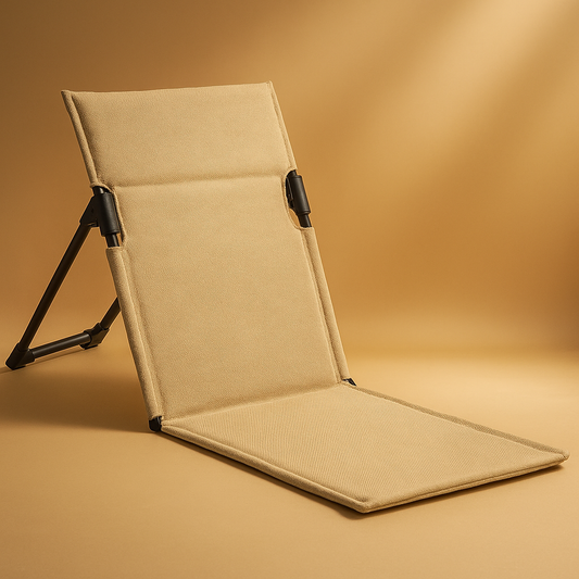 Lightweight Folding Camping & Beach Chair with Backrest Cushion