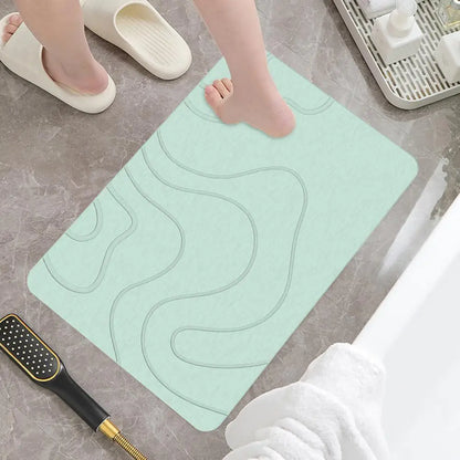 Quick-Dry Diatomite Stone Bath Mat