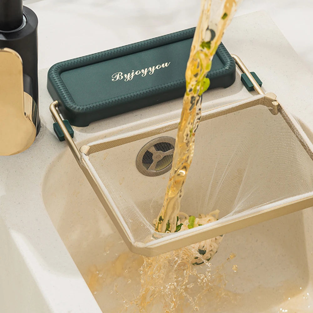 Kitchen Sink Filter Rack with Disposable Mesh Bags