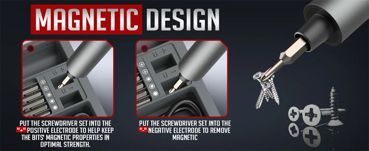 75-in-1 Precision Electric Screwdriver Set with LED Lights & Magnetic Bits