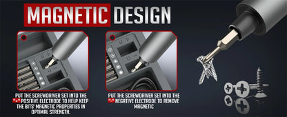 75-in-1 Precision Electric Screwdriver Set with LED Lights & Magnetic Bits