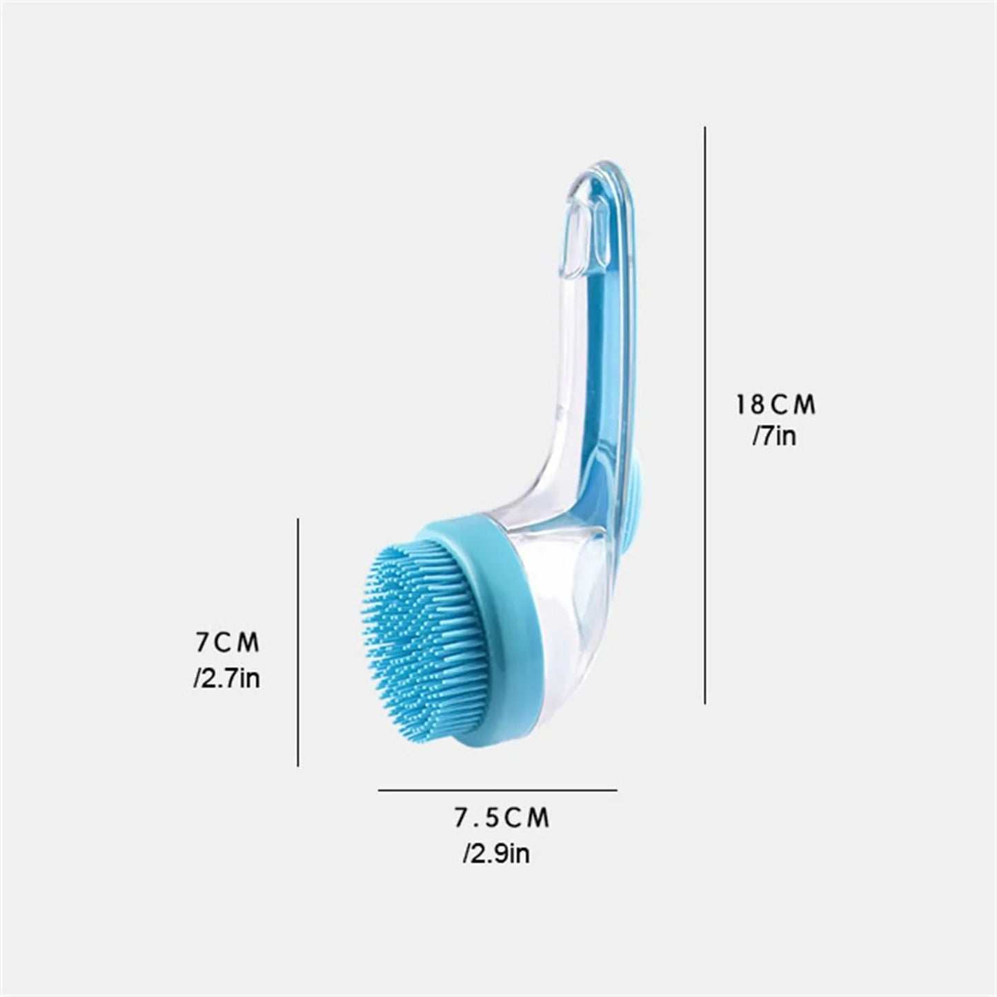 Pet Bath Brush with Shampoo Dispenser