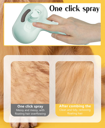 Dog Comb with Steam Spray
