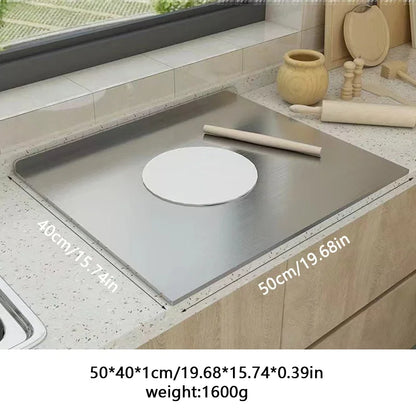 L-Shaped Folding Stainless Steel Cutting Board