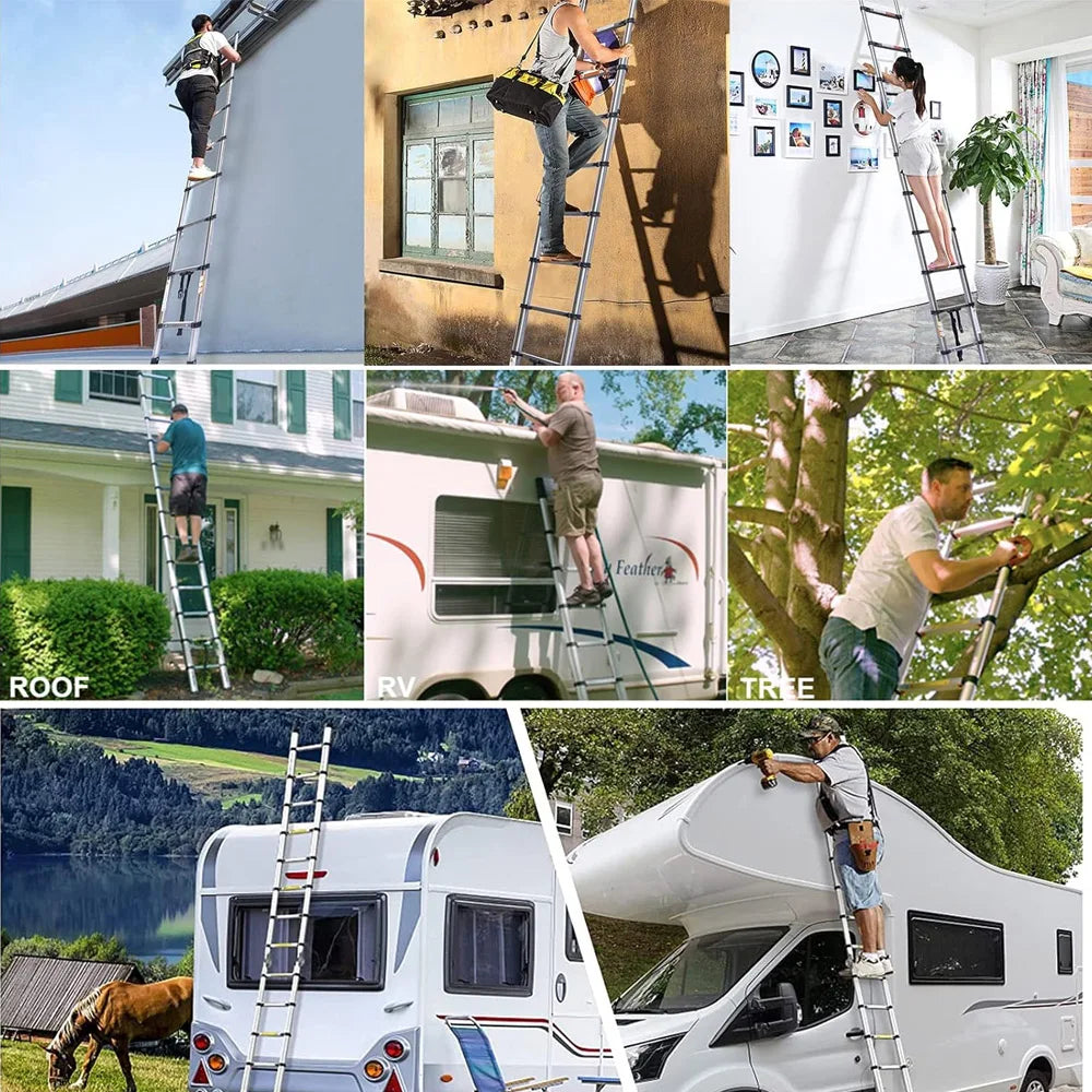 Heavy-Duty Telescopic Extension Ladder