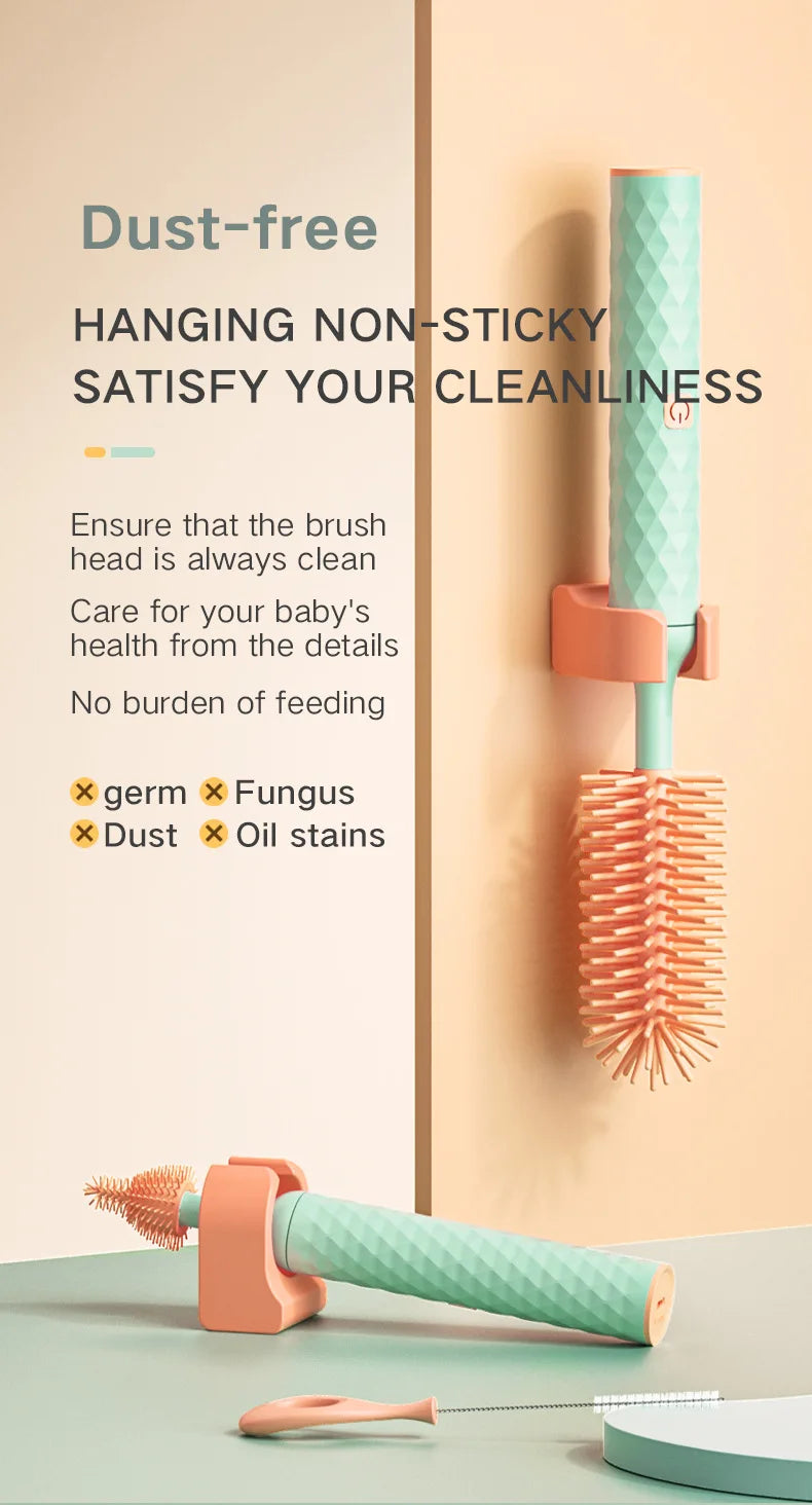 Electric Silicone Bottle Brush 360° Rotating