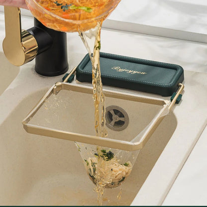 Kitchen Sink Filter Rack with Disposable Mesh Bags