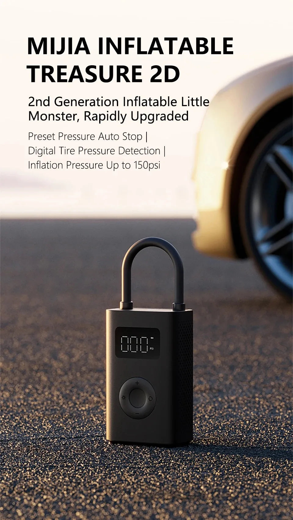 Xiaomi Mijia Portable Electric Air Pump 2D