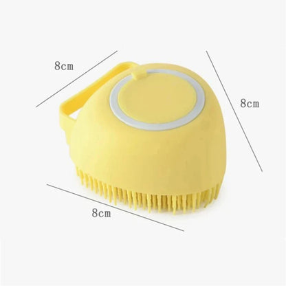 Silicone Pet Bath & Massage Gloves Brush