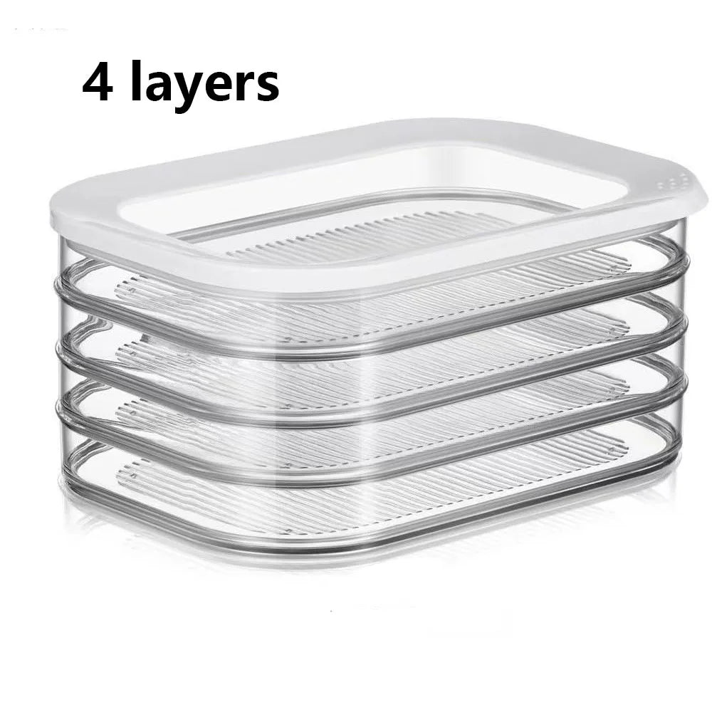 Stackable Meat & Food Storage Container with Lid