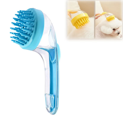 Pet Bath Brush with Shampoo Dispenser