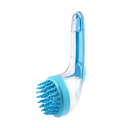 Pet Bath Brush with Shampoo Dispenser