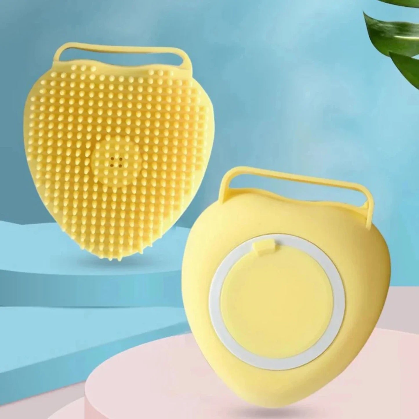Silicone Pet Bath & Massage Gloves Brush