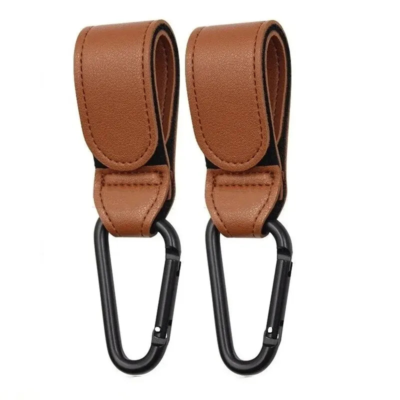Leather Stroller Hooks