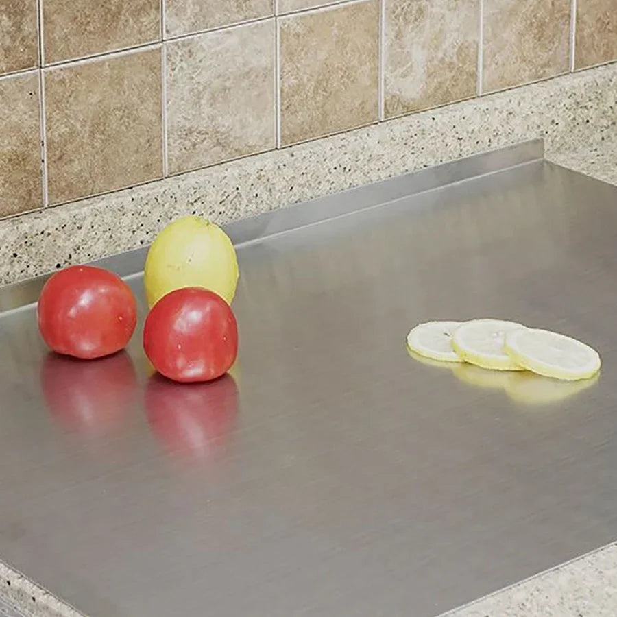 L-Shaped Folding Stainless Steel Cutting Board