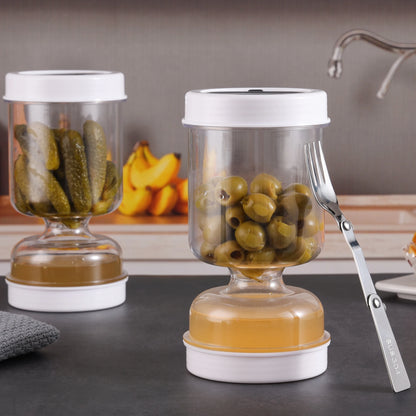 Olive & Pickle Strainer Jar