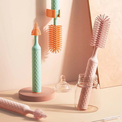 Electric Silicone Bottle Brush 360° Rotating
