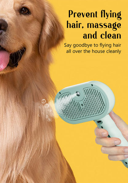 Dog Comb with Steam Spray