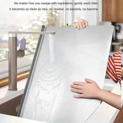 L-Shaped Folding Stainless Steel Cutting Board