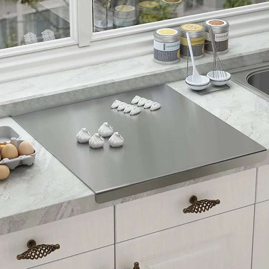 L-Shaped Folding Stainless Steel Cutting Board
