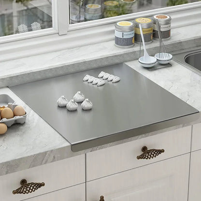 L-Shaped Folding Stainless Steel Cutting Board
