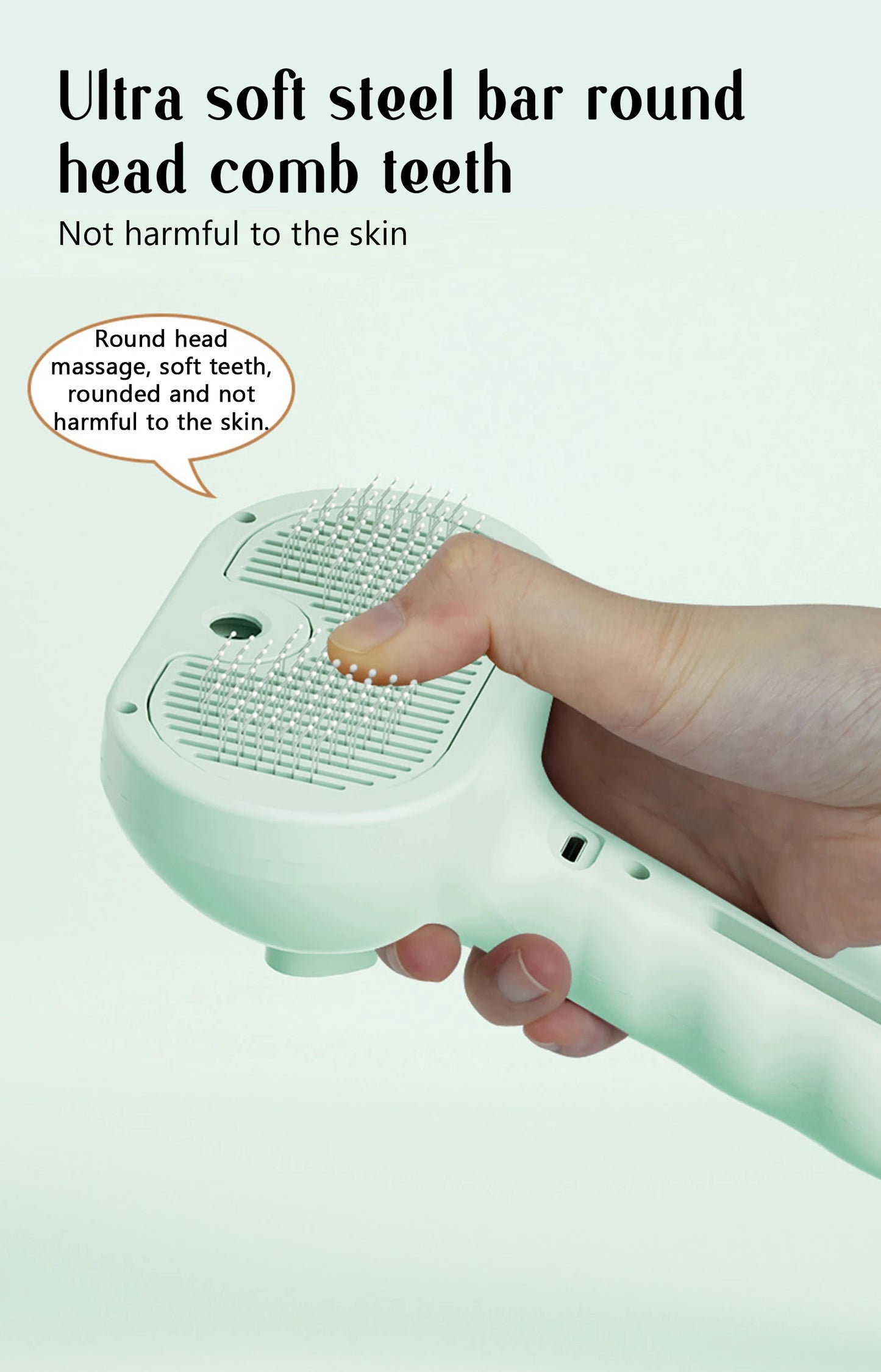Dog Comb with Steam Spray