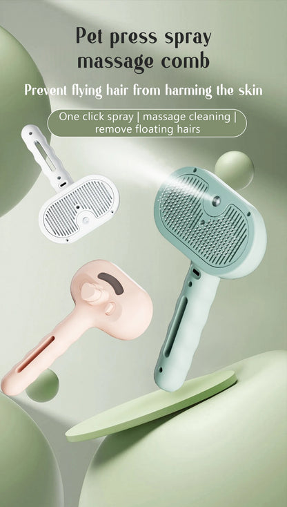 Dog Comb with Steam Spray