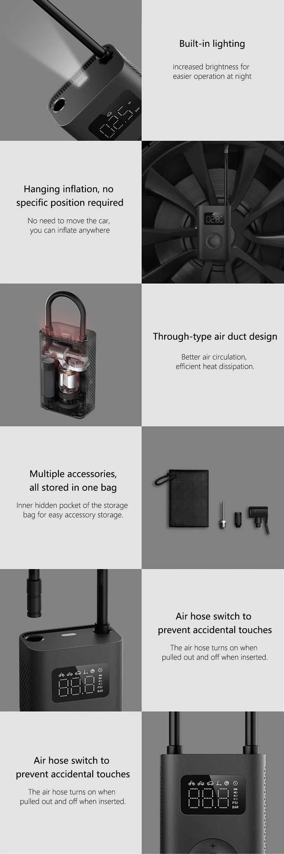 Xiaomi Mijia Portable Electric Air Pump 2D