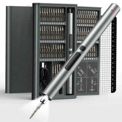 75-in-1 Precision Electric Screwdriver Set with LED Lights & Magnetic Bits