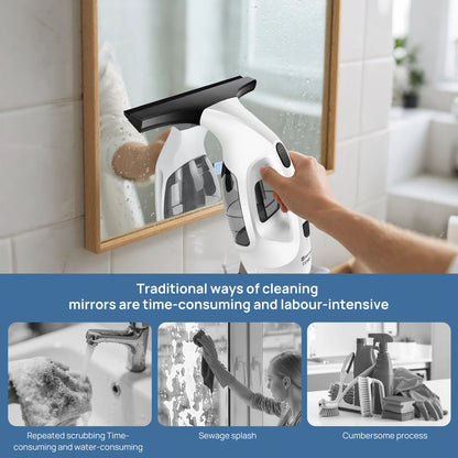 Window Squeegee Rechargeable Cordless Window Vacuum