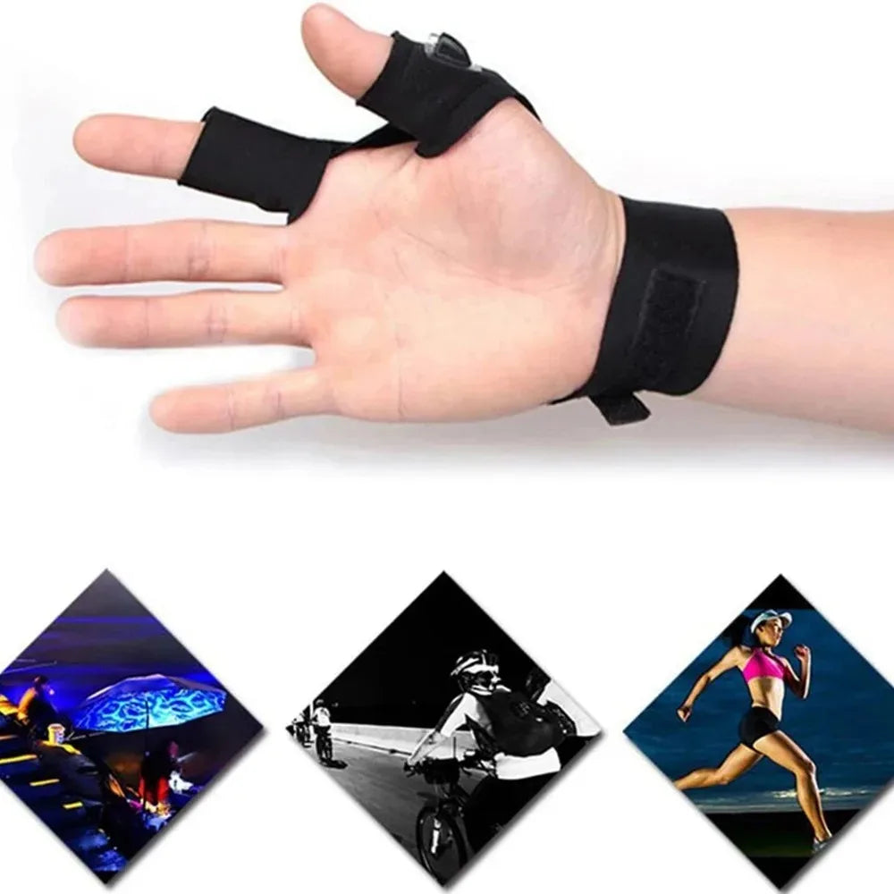 LED Flashlight Running Gloves