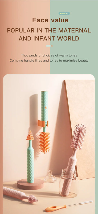 Electric Silicone Bottle Brush 360° Rotating