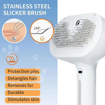 Dog Comb with Steam Spray