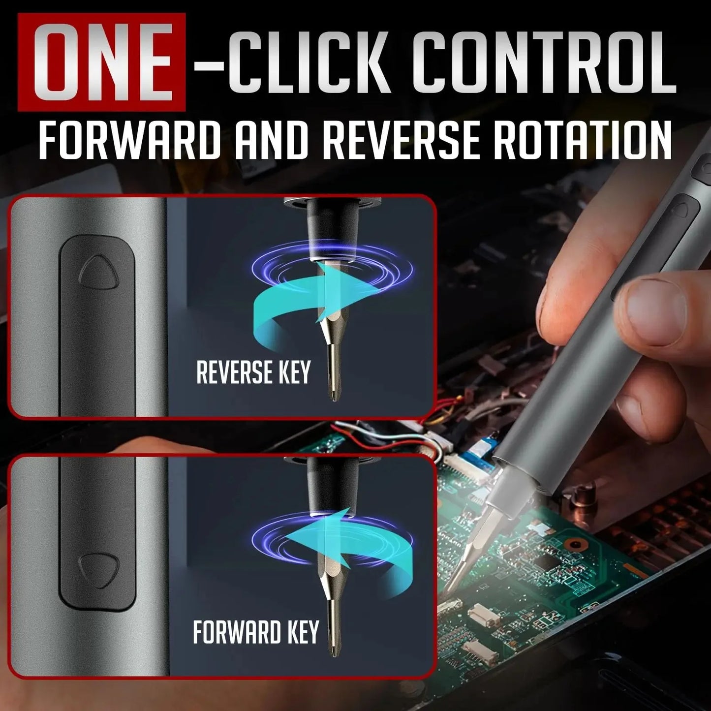 75-in-1 Precision Electric Screwdriver Set with LED Lights & Magnetic Bits