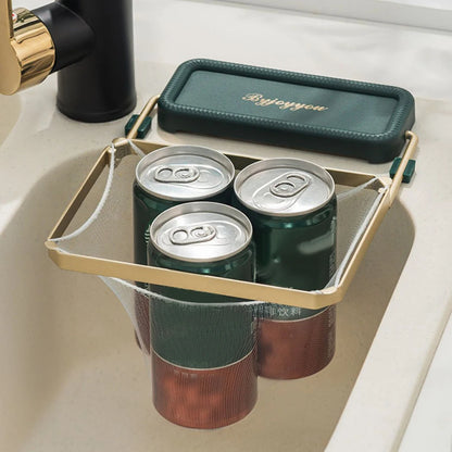 Kitchen Sink Filter Rack with Disposable Mesh Bags