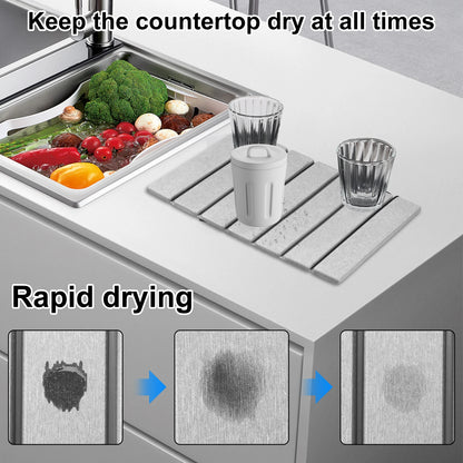 Foldable Stone Dish Drying Mat