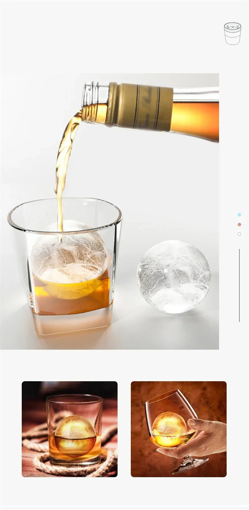 Silicone Sphere Ice Ball Mold