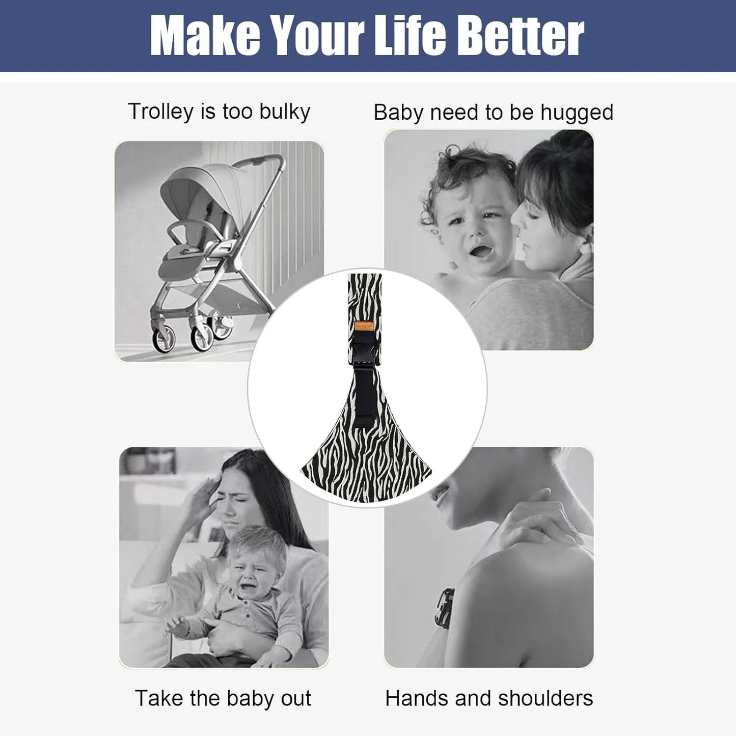 Adjustable Baby Carrier Sling Wrap