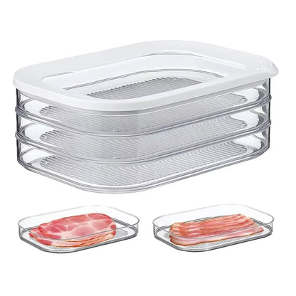 Stackable Meat & Food Storage Container with Lid