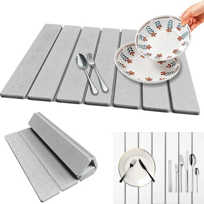 Foldable Stone Dish Drying Mat