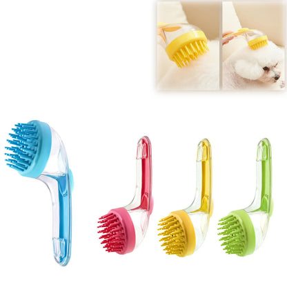 Pet Bath Brush with Shampoo Dispenser