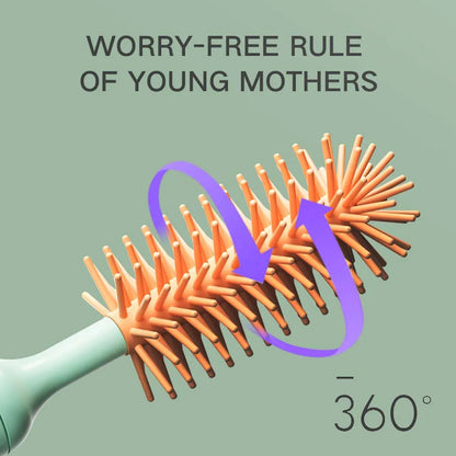 Electric Silicone Bottle Brush 360° Rotating