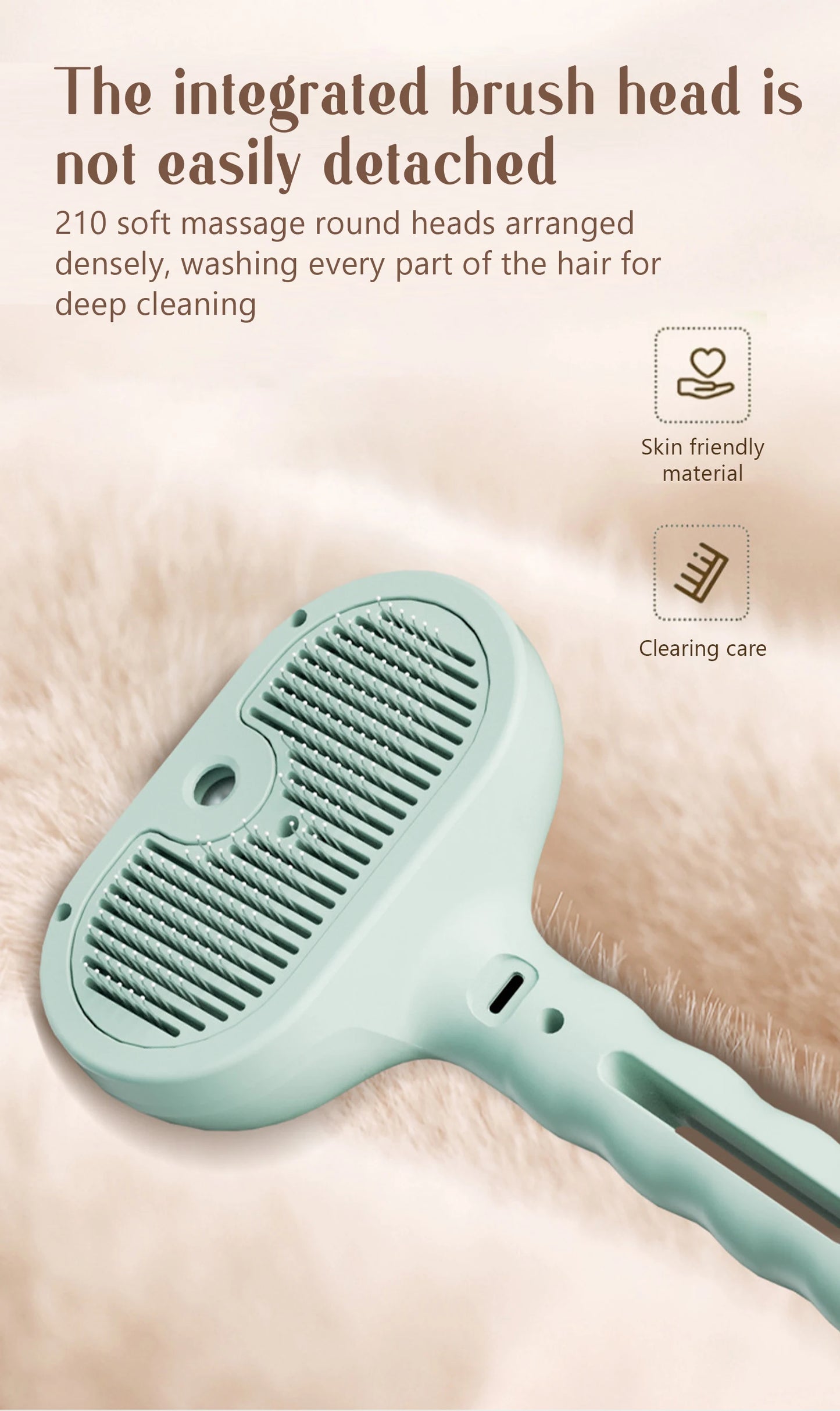Dog Comb with Steam Spray